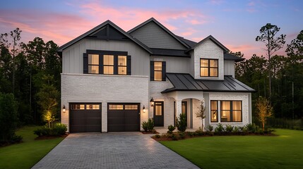 gray siding installation with board and batten design