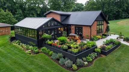 modern farmhouse exterior with board and batten siding