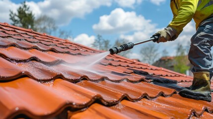 Clean and shiny home roof after Roof Cleaning Services.