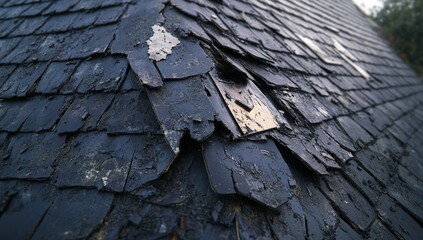 Roof replacement cost estimate being filled out by contractor